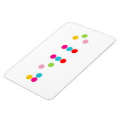 Magnet Flexible Braille aveugle alphabet lettres bonjour texte (Côté Gauche)