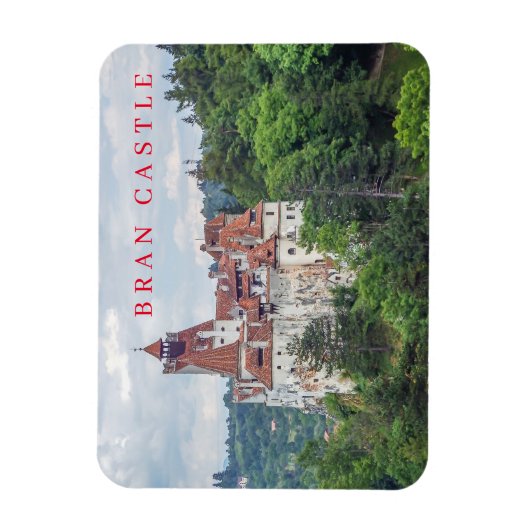 Magnet Flexible Bran Castle vue panoramique réfrigérateur aimant (Vertical)