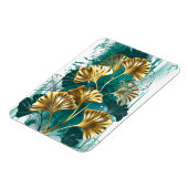 Magnet Flexible Branche avec Feuilles d'or Ginko Biloba (Côté Gauche)