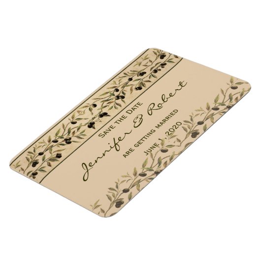 Magnet Flexible Branche d'olivier : une touche toscane Enregistrer (Côté Gauche)