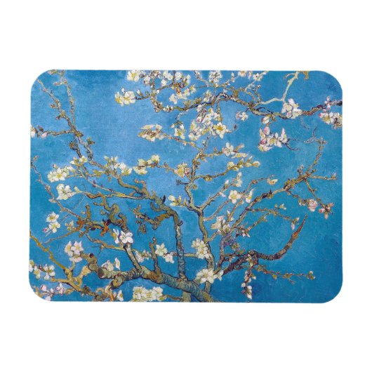 Magnet Flexible Branches avec amande Blossom Van Gogh peinture (Horizontal)