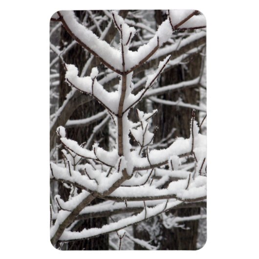 Magnet Flexible Branches couvertes de neige (Vertical)