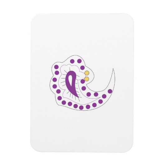 Magnet Flexible Bransoletka z serduszkiem Style, aubergine légère (Vertical)