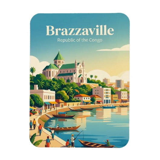 Magnet Flexible Brazzaville République du Congo (Vertical)