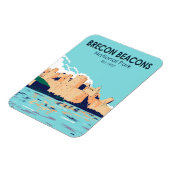 Magnet Flexible Brecon Beacons National Park Caerphilly Castle (Côté Gauche)