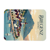 Magnet Flexible Bregenz Skyline Autriche (Horizontal)