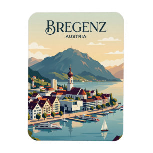 Magnet Flexible Bregenz Skyline Autriche