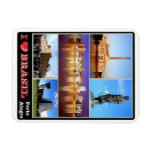 Magnet Flexible Brésil - I Love - Porto Alegre - (Horizontal)