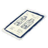 Magnet Flexible Brevet de lampe de camping vintage (Côté Gauche)