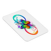 Magnet Flexible Bright infinity with rainbow butterfly (Côté Droit)