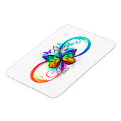 Magnet Flexible Bright infinity with rainbow butterfly (Côté Gauche)