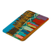 Magnet Flexible Brighton Beach Huts - Imprimer de bord de mer colo (Côté Gauche)