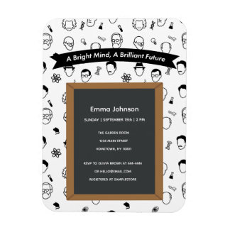 Magnet Flexible Brillant esprit brillant futur Editable Invitation