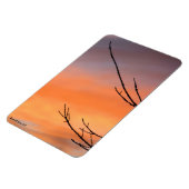 Magnet Flexible Brindilles avec coucher de soleil orange, rouge, v (Côté Gauche)