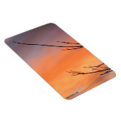 Magnet Flexible Brindilles avec coucher de soleil orange, rouge, v (Côté Droit)