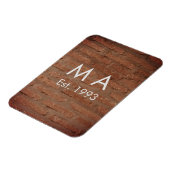 Magnet Flexible Brique de pierre rustique marron ajouter nom lettr (Côté Gauche)