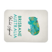 Magnet Flexible Brisbane Australie Wombat (Horizontal)