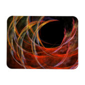 Magnet Flexible Briser le Cercle Vortex de Feu Art Abstrait (Horizontal)