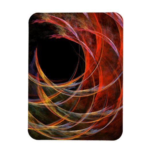 Magnet Flexible Briser le Cercle Vortex de Feu Art Abstrait (Vertical)