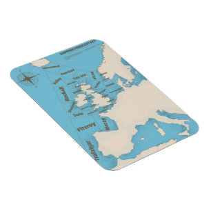 Magnet Flexible British Isles Expédition Prévision en couleur