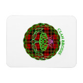 Magnet Flexible Brodie Scottish Tartan Celtic Thistle (Horizontal)