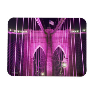 Magnet Flexible Brooklyn Bridge Lit Purple