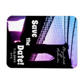 Magnet Flexible Brooklyn Bridge NYC Enregistrer la date (Horizontal)