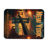 Magnet Flexible Brooklyn Bridge Sunrise - Un Voyage Étonnant (Horizontal)