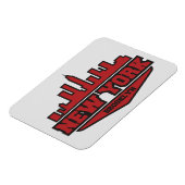 Magnet Flexible Brooklyn New York | Script de style de bloc (Côté Gauche)