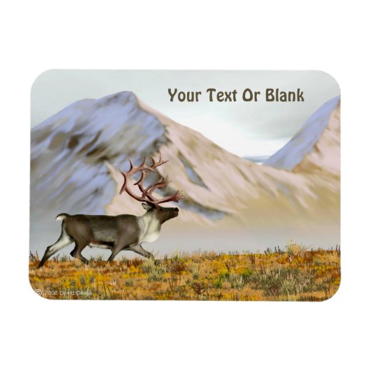 Magnet Flexible Brooks Range Caribou (Horizontal)
