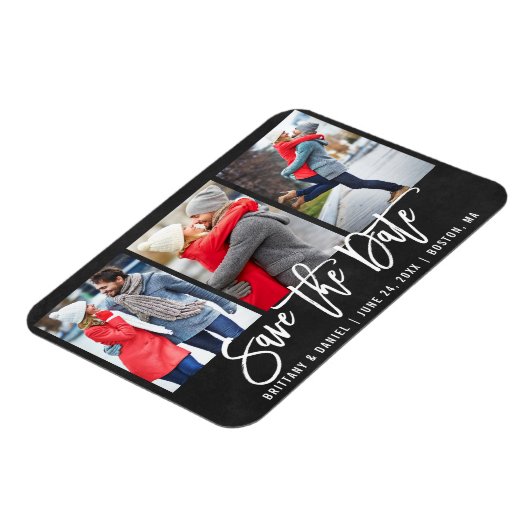 Magnet Flexible Brosse de tableau noir Script 3 Photo Enregistrer  (Côté Gauche)