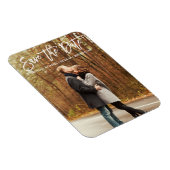 Magnet Flexible Brosse moderne Script Enregistrer la photo Date Co (Côté Droit)