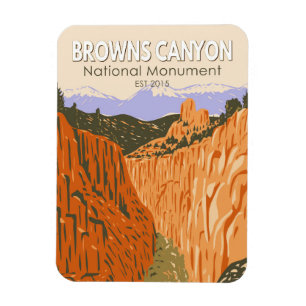 Magnet Flexible Browns Canyon National Monument Colorado Vintage