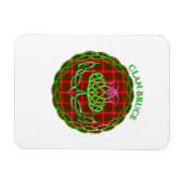 Magnet Flexible Bruce Scottish Tartan Celtic Thistle (Horizontal)