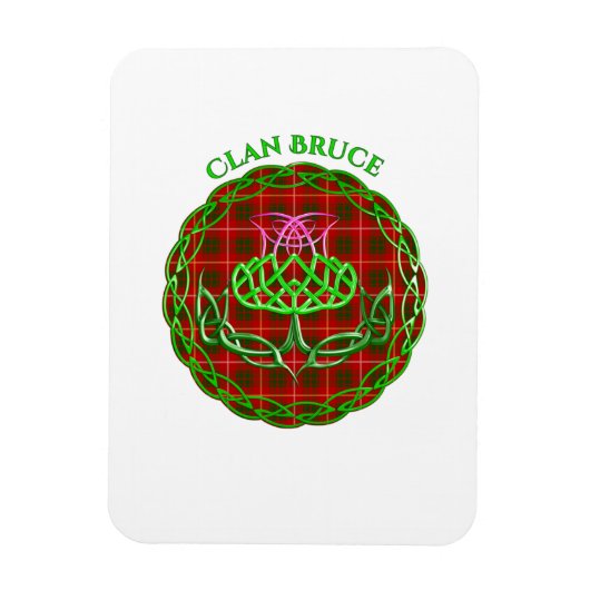 Magnet Flexible Bruce Scottish Tartan Celtic Thistle (Vertical)
