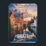 Magnet Flexible Bruges Belgique Photo Vintage<br><div class="desc">Bruges ; en : Brugge ; en allemand : Brügge,  est une ville de Belgique en Région flamande,  chef-lieu et plus grande ville de la province de Flandre-Occidentale.</div>