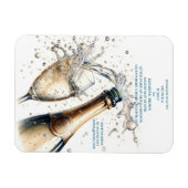 Magnet Flexible Brunch et Mariage à bulles (Horizontal)