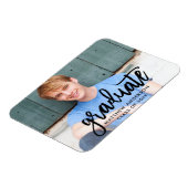 Magnet Flexible Brush Script Moderne Graduation Faire-part (Côté Gauche)