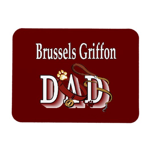 Magnet Flexible Brussels Griffon Dad (Horizontal)