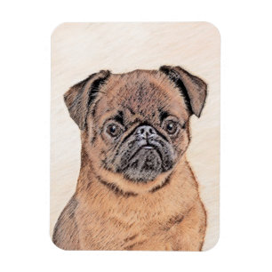 Magnet Flexible Brussels Griffon Smooth Painting Original Dog Art
