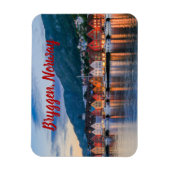 Magnet Flexible Bryggen Bergen Norvège stylisé (Vertical)