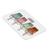 Magnet Flexible Bubble tea cartoon illustration (Côté Droit)