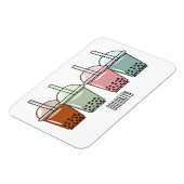 Magnet Flexible Bubble tea cartoon illustration (Côté Gauche)