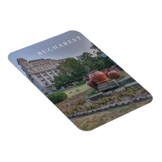 Magnet Flexible Bucarest Cismigiu Park vue frigo aimant (Côté Droit)