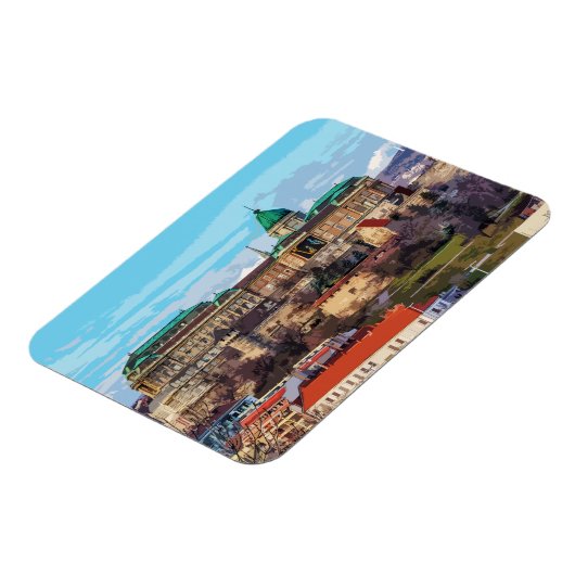 Magnet Flexible Budapest Architecture du château historique Hongri (Côté Gauche)