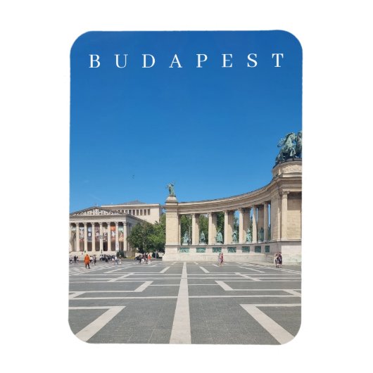 Magnet Flexible Budapest Heroes Carré vue réfrigérateur aimant (Vertical)