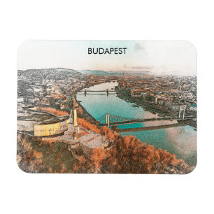 Magnet Flexible Budapest Hongrie Danube Panorama