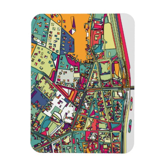 Magnet Flexible Budapest, Hongrie | Plan de ville (Vertical)