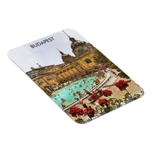 Magnet Flexible Budapest Hongrie Széchenyi Thermes (Côté Droit)
