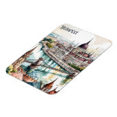 Magnet Flexible Budapest Hungary Parliament Danube River Skyline (Côté Gauche)